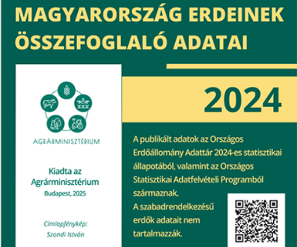 Megjelent Magyarország erdeinek 2024-es évi összefoglaló adatai