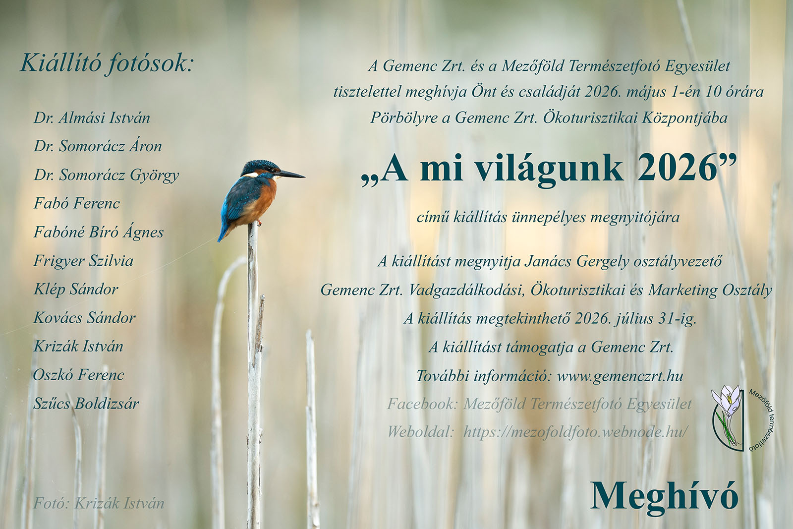 Meghívó Gemenc 2026. Netre